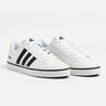 01 tenis casual masculino adidas em sintetico branco preto