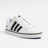 02 tenis casual masculino adidas em sintetico branco preto