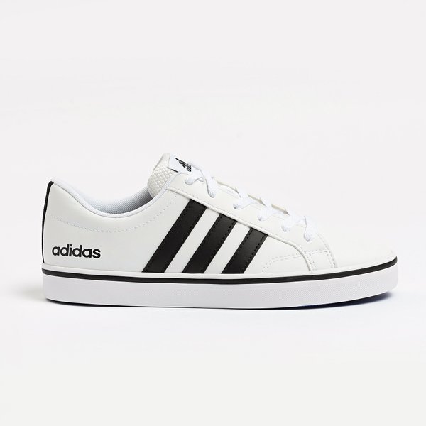 03 tenis casual masculino adidas em sintetico branco preto