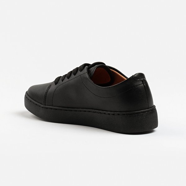 TÊNIS CASUAL FEMININO VIZZANO 1214205 EM SINTÉTICO PRETO