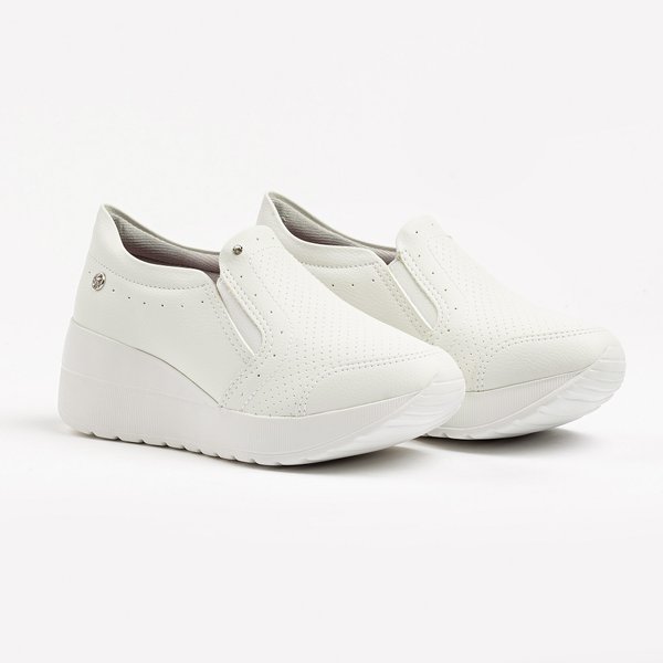Tênis Casual Feminino Kolosh em Sintético off White