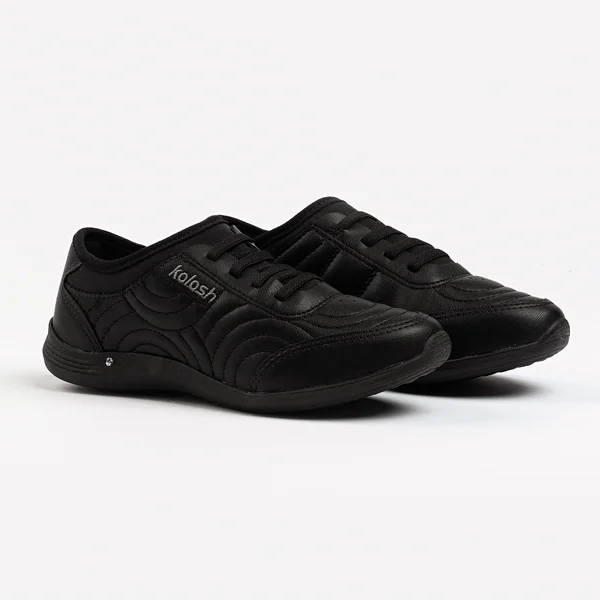 TÊNIS CASUAL FEMININO KOLOSH EM SINTÉTICO PRETO