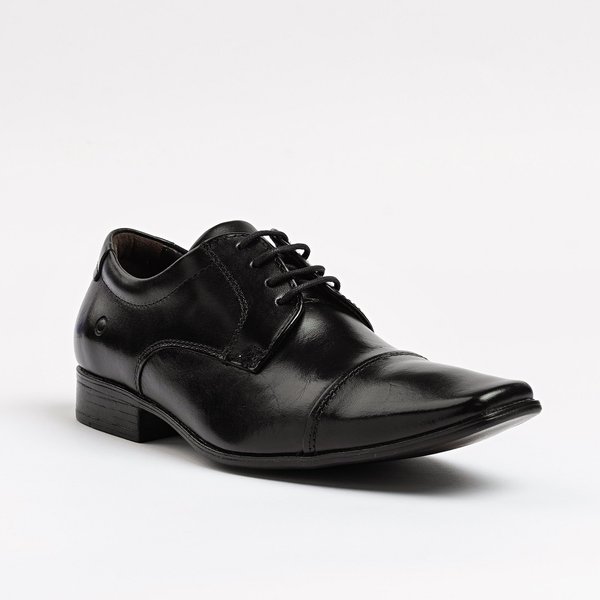 Sapato Social Masculino Democrata em Couro Preto