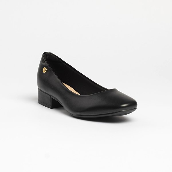 Sapato Feminino Moleca 5795101 em Napa Sintética Preto