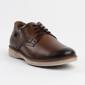 02 sapato social masculino pegada 126701 em couro pinhao