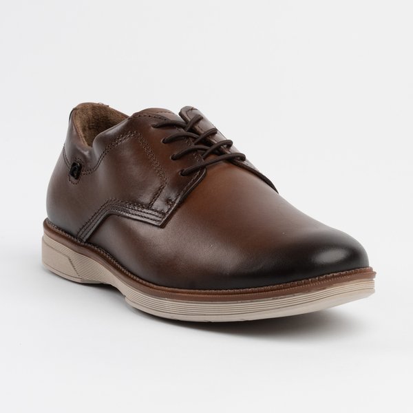 02 sapato social masculino pegada 126701 em couro pinhao