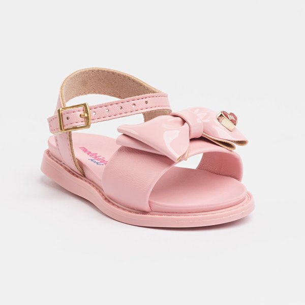 Sandália Infantil Molekinha 2714219 Laço Rosa