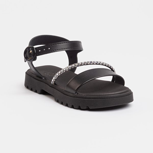 Sandália Infantil Molekinha 2344129 Tratorada Preta