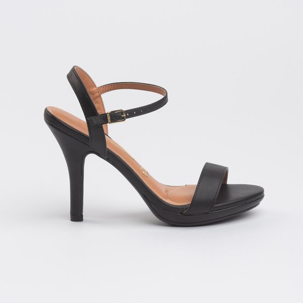 Salto Fino SandÃ¡lia Vizzano Salto Grosso Verniz Sandália Feminina