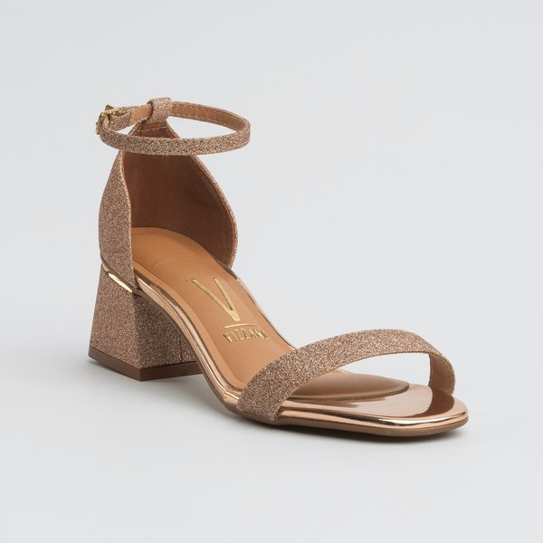 Meia Pata Sandalia Facinelli Salto Grosso Calcanhar Fechado SandÃ