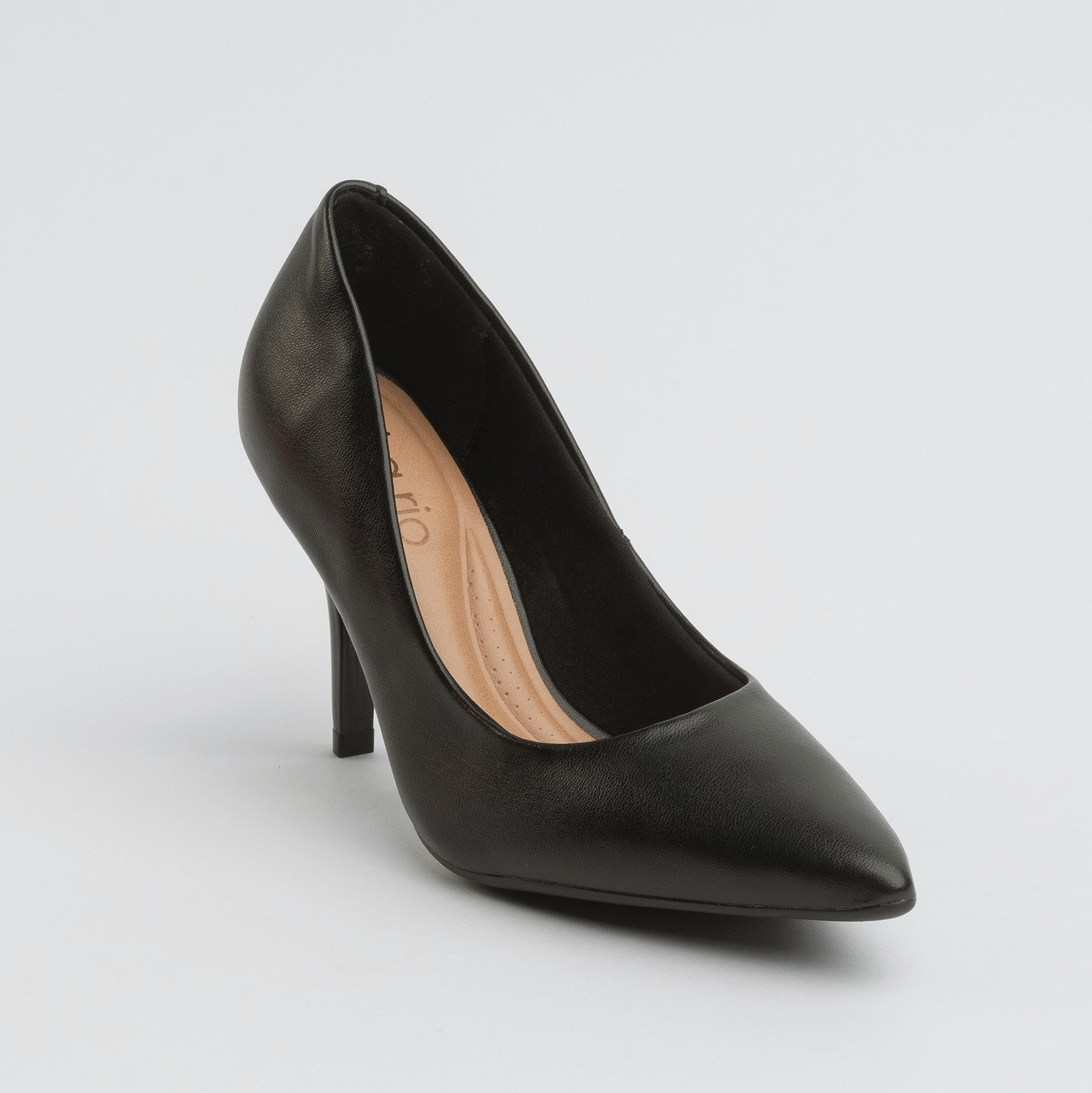 Scarpin Beira rio 41221400 Salto Médio Fino Preto