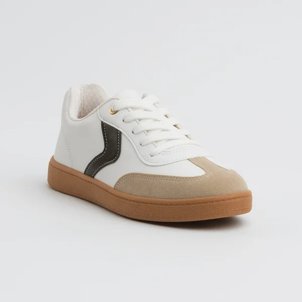 Tênis Casual Beira rio Samba Branco Preto