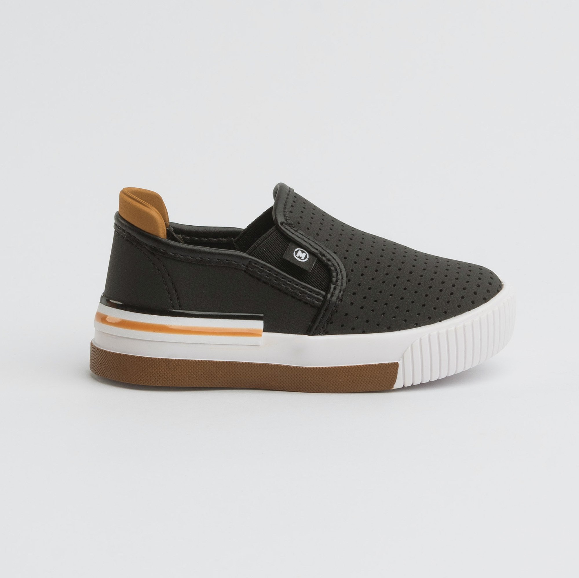 Tênis Slip on Molekinho 2615100 Preto Caramelo