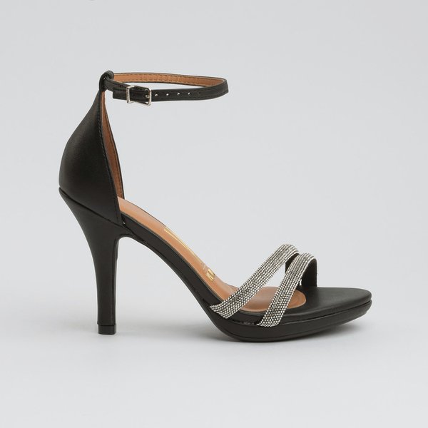 Salto Fino Sandalia Vizzano Tira Preta Sandália Vizzano 62101037