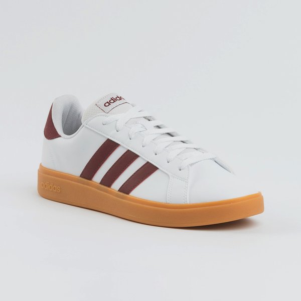 Tênis Adidas Grand Court Base Cloud White red