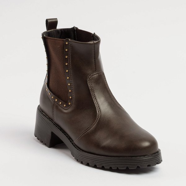 Bota Modare Chelsea Cano Curto Salto Bloco Cacau