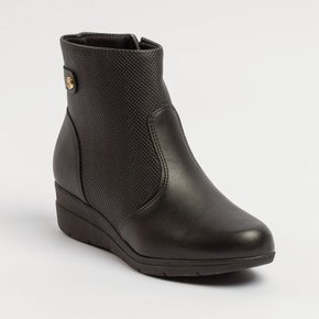 02 bota modare ultraconforto plataforma cano curto preto