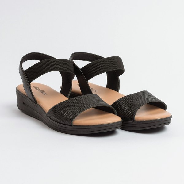 Sandália Plataforma Sandalia Usaflex Preta Sandália Usaflex