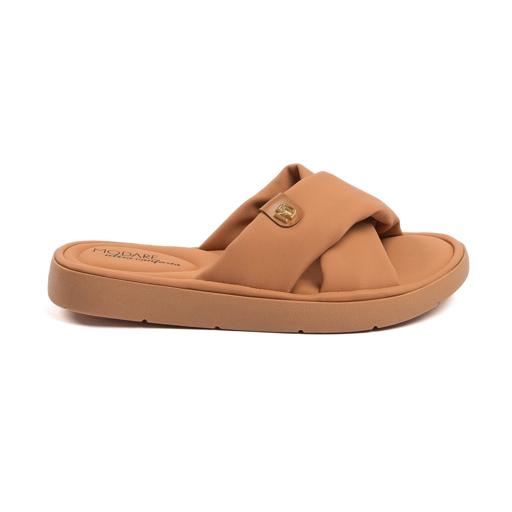 Flat Modare Ultraconforto Palmilha Ultra Soft Slide Nude