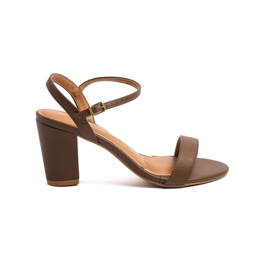 Sandália Vizzano 6262474 Salto Bloco Camel Sandália Vizzano 6262474 Salto Bloco Camel