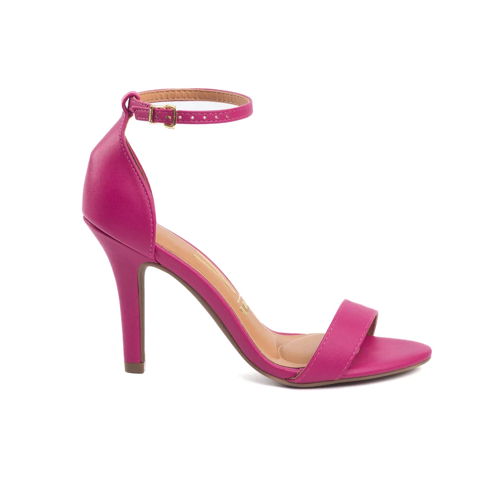 Sandália Vizzano 6249452 Salto Fino Alto Magenta