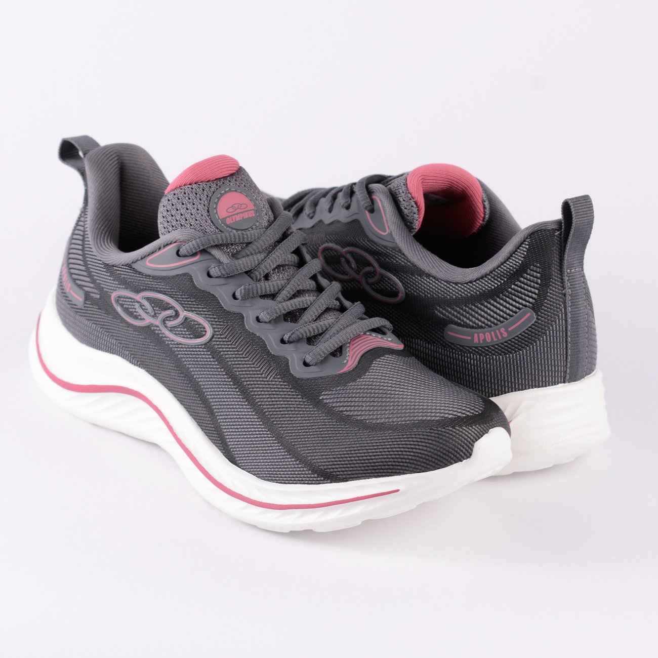 Tênis Olympikus Apolis Evasense Jacquard Chumbo Hibisco